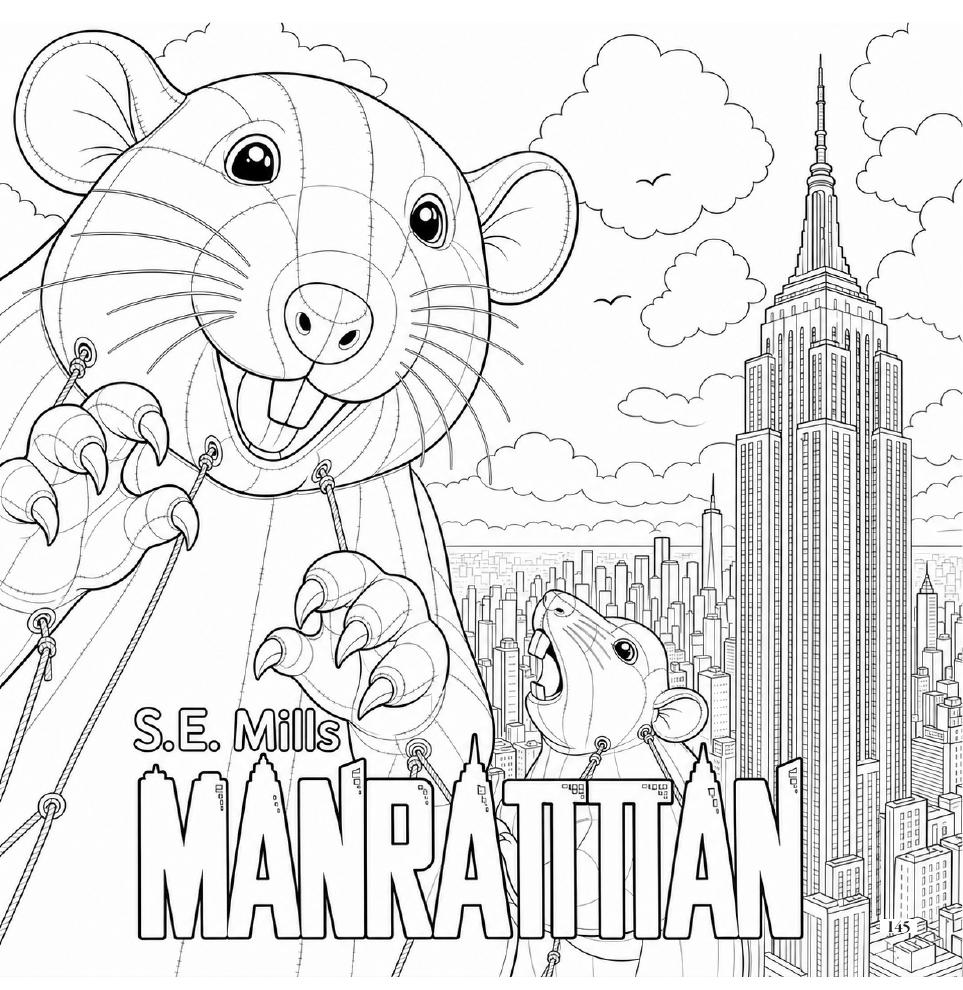 Manrattan coloring-book title page