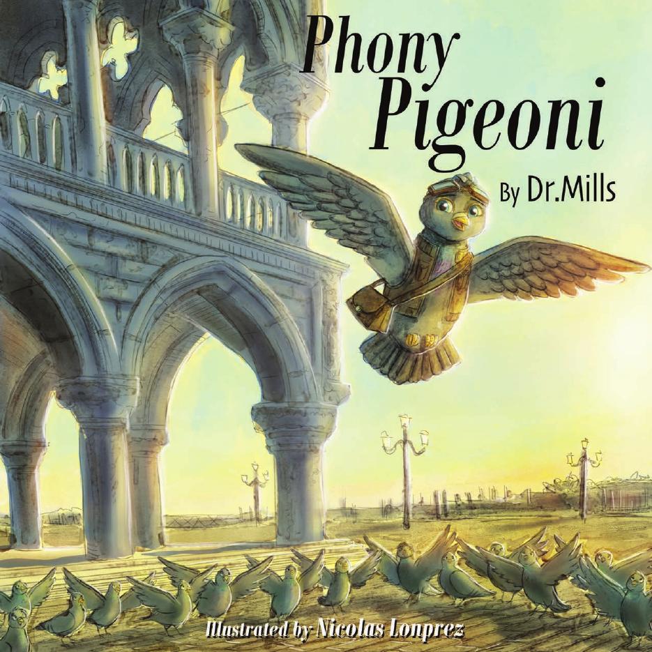 Phony Pigeoni full-color title page