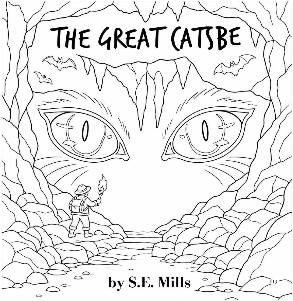 The Great Catsbe coloring-book title page